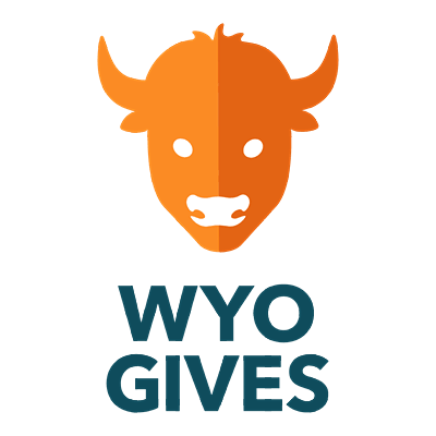 Orange Buffalo, the WYO GIVES Logo