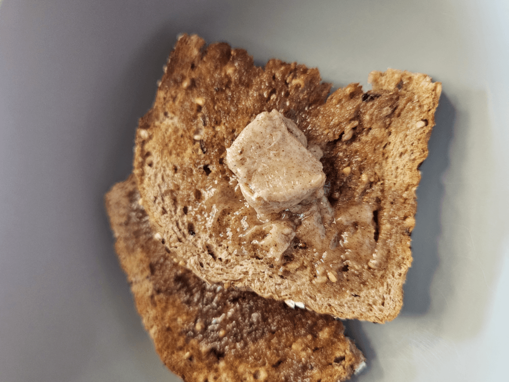 toasted bread with flavored butter