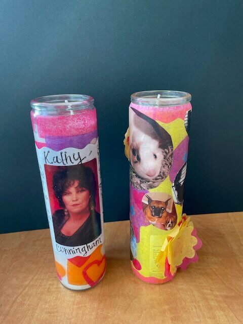 Candles of remembrance.